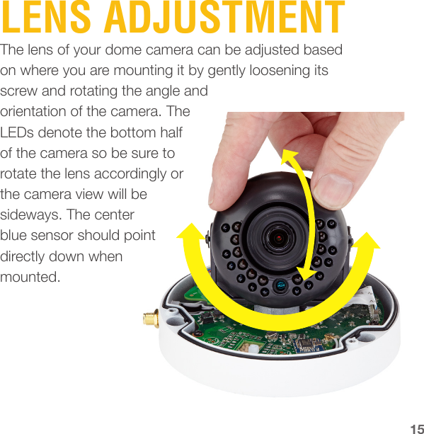 Page 15 of Digital Peripheral Solutions QCW3MP1D Wi-Fi SECURITY DOME CAMERA User Manual users manual