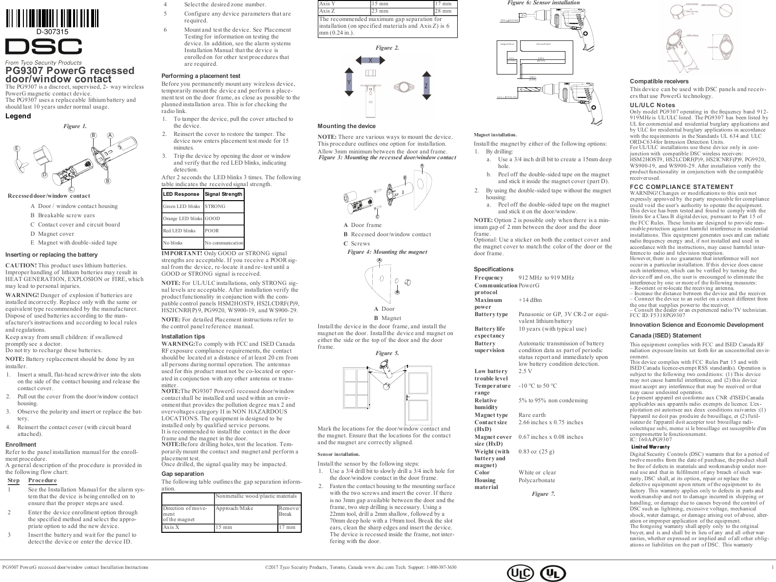 Digital Security Controls 18PG9307 PowerG Recessed Contact Discussion