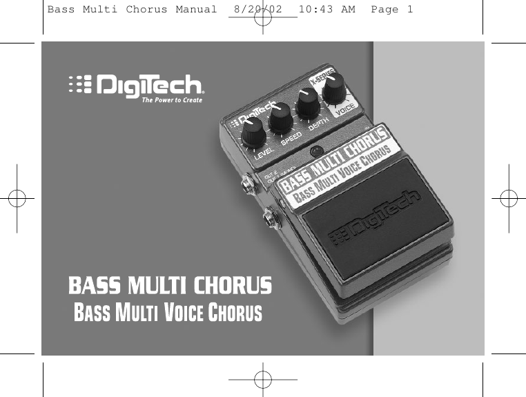 Digitech Bass Multi Chorus Owner S Manual