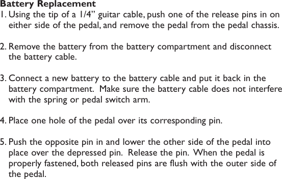Page 10 of 12 - Digitech Digitech-Screamin-Blues-Owner-S-Manual Screamin' Blues Manual RevA