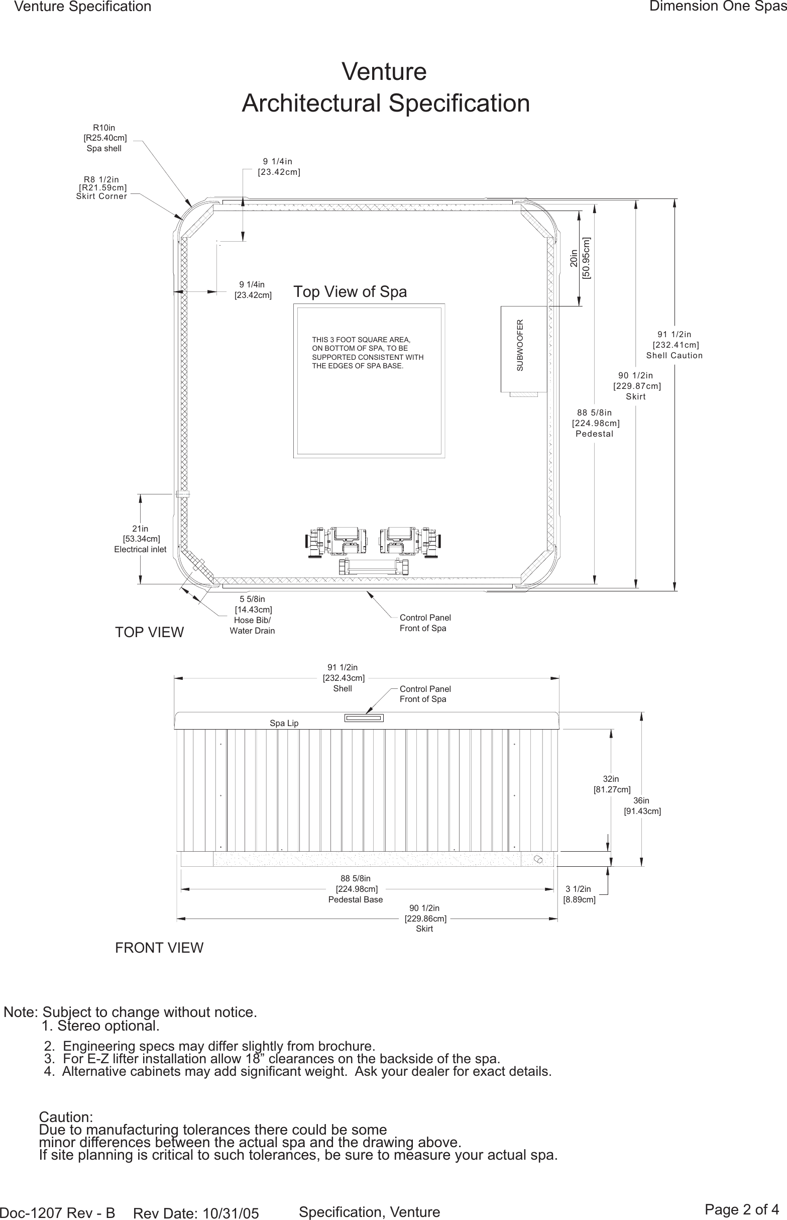 Page 2 of 4 - Dimension-One-Spas Dimension-One-Spas-Venture-Users-Manual- Doc-1207  Dimension-one-spas-venture-users-manual