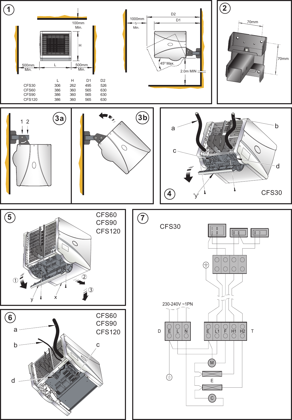 Dimplex Cfs120 Users Manual EC53.. Series Instructioons