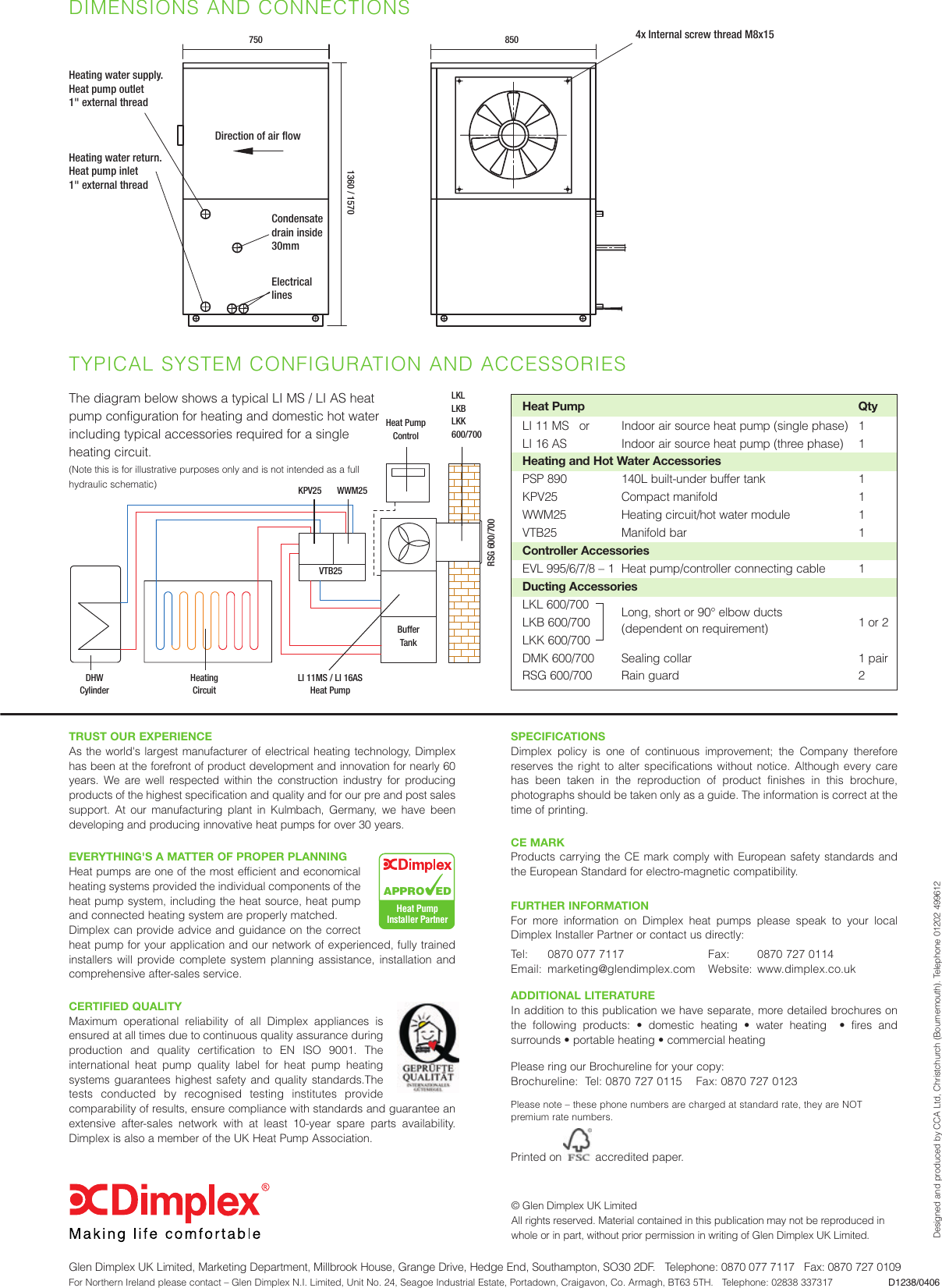 Page 4 of 4 - Dimplex Dimplex-Li-As-Users-Manual- DIMP-15257-H.P.SHT-LI MS/LI AS Dimplex-li-as-users-manual