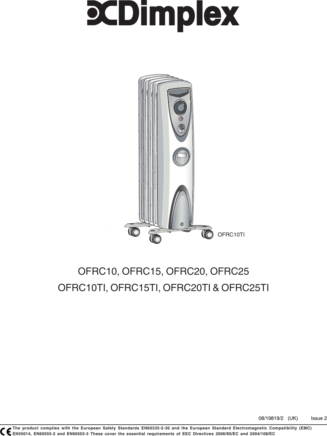 Page 1 of 4 - Dimplex Dimplex-Ofrc20Ti-Users-Manual- Wall Fires Text UK - Issue 1  Dimplex-ofrc20ti-users-manual