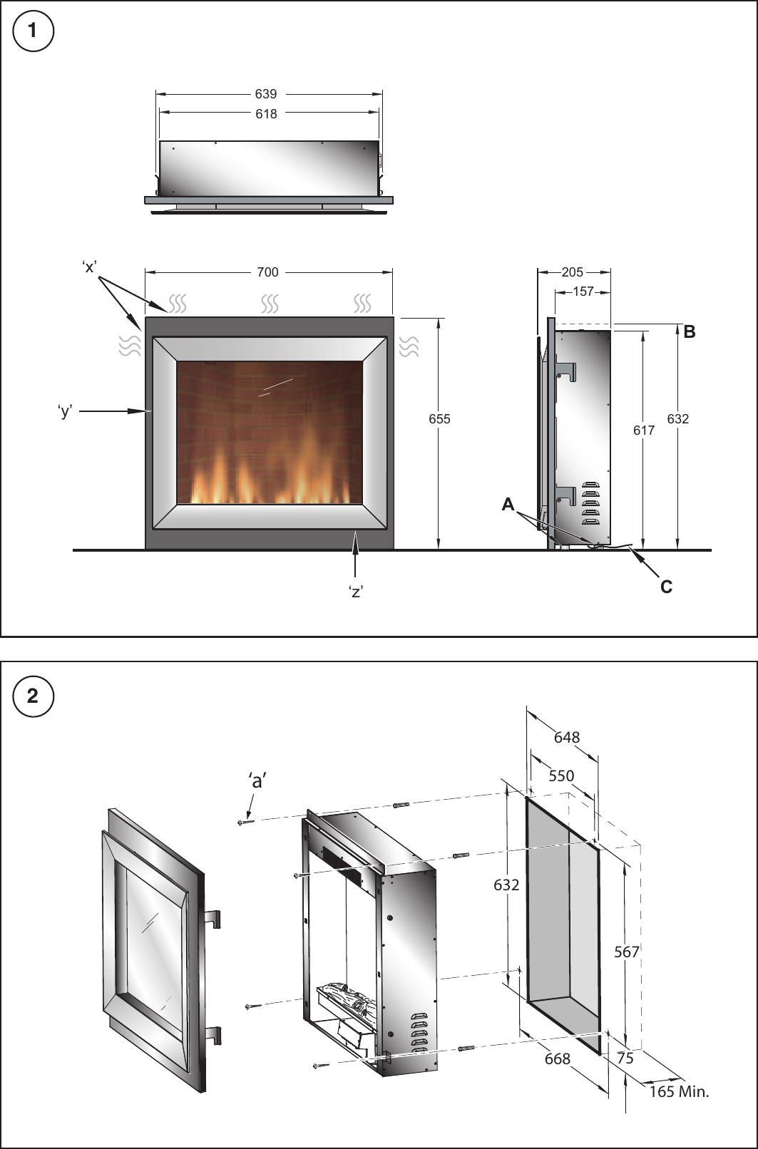 Page 2 of 8 - Dimplex Dimplex-Valencia-Users-Manual- Faber Spectra Instructions - Dimplex-valencia-users-manual