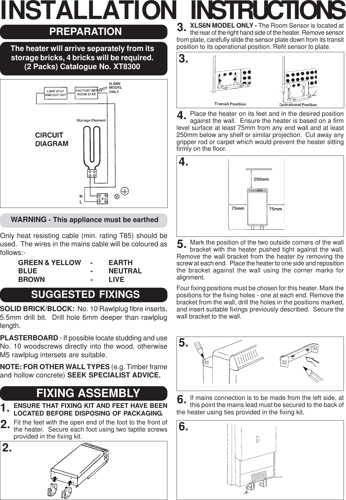 Page 2 of 4 - Dimplex Dimplex-Xl6N-Users-Manual- 83708  Dimplex-xl6n-users-manual