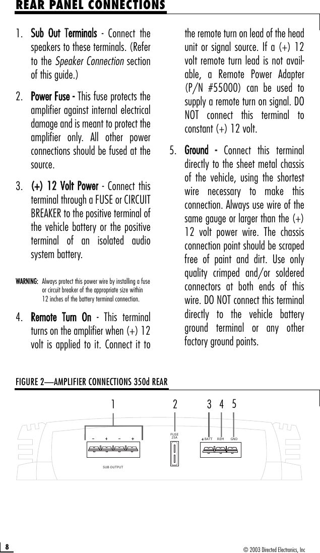 Page 8 of 12 - Directed-Audio Directed-Audio-350D-Users-Manual- G45011_11-03  Directed-audio-350d-users-manual