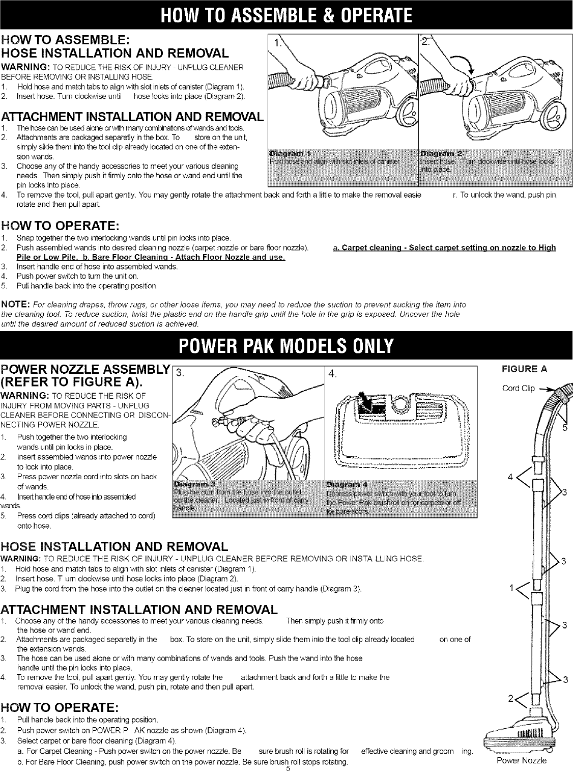 Page 5 of 8 - Dirt Devil 082500 User Manual BREEZE VISION - Manuals And Guides L0406053