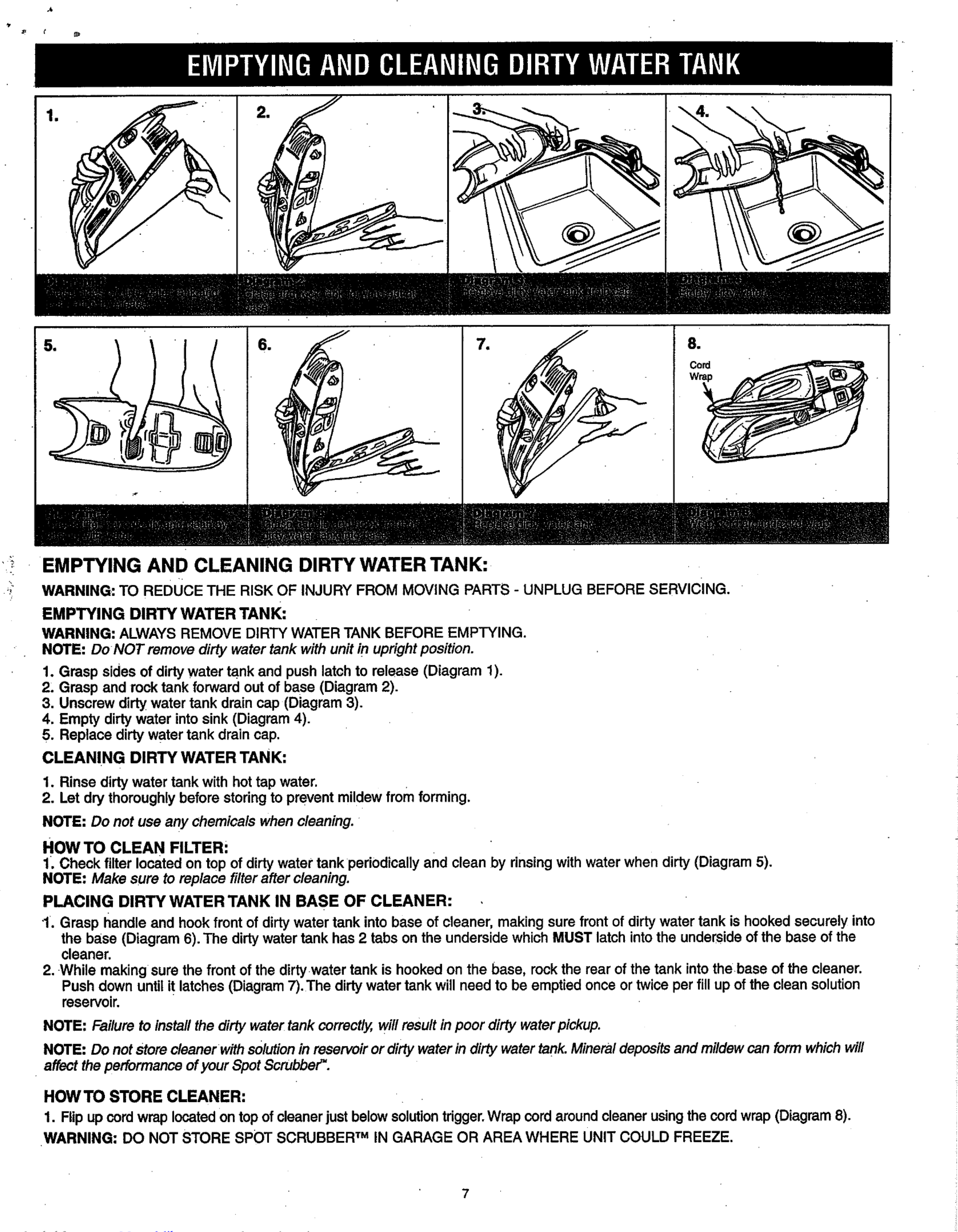 Page 7 of 8 - Dirt-Devil Dirt-Devil-Spot-Scrubber-Owners-Manual-1003005 User Manual