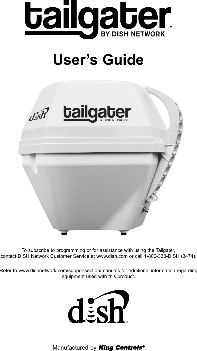 Dish Tailgater Users Guide 193249 VQ2500 Guide, 11 18 11.qxp