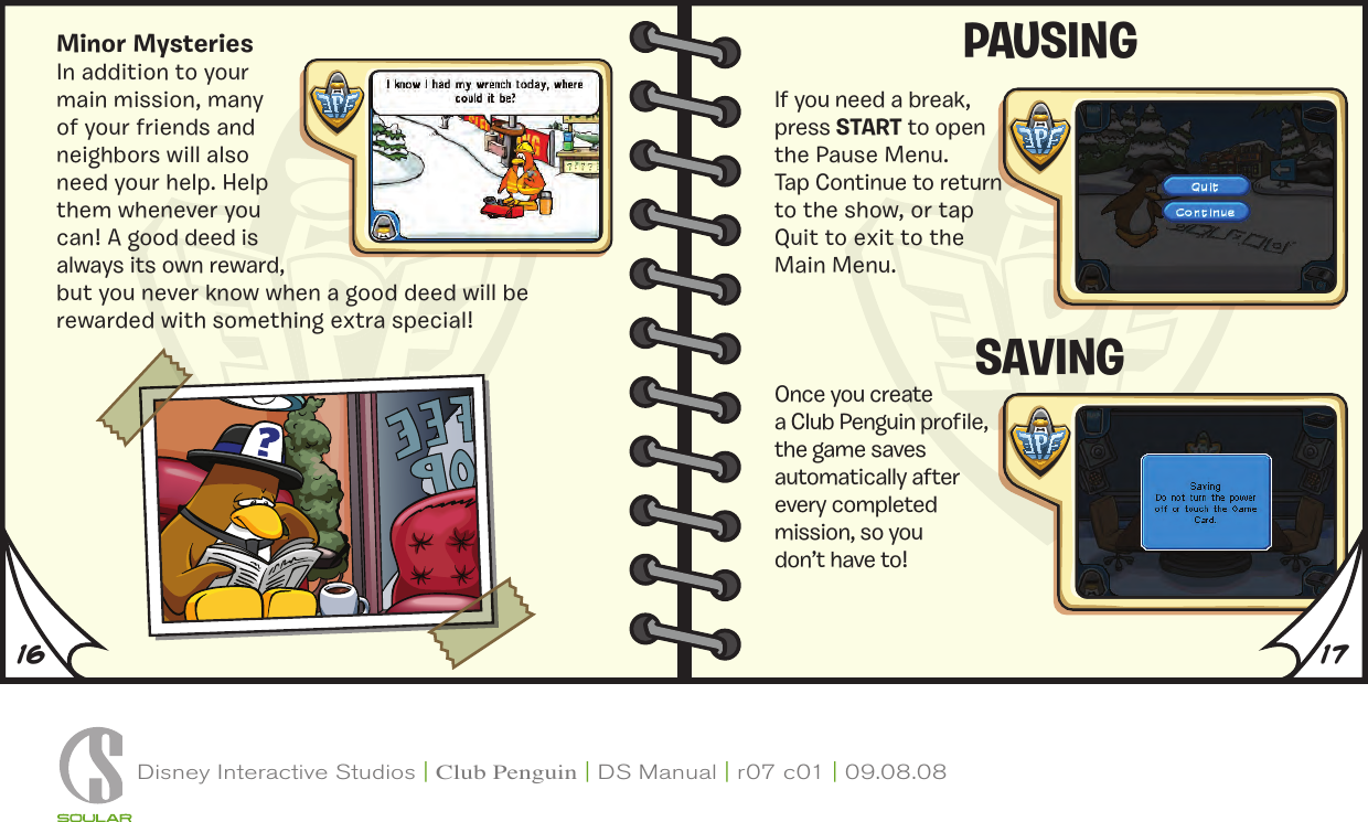 Page 10 of 12 - Disney-Interactive-Studios Disney-Interactive-Studios-Disney-Club-Penguin-Elite-Penguin-Force-Nintendo-Ds-Ntr-Clpe-Usa-Users-Manual-  Disney-interactive-studios-disney-club-penguin-elite-penguin-force-nintendo-ds-ntr-clpe-usa-users-manual