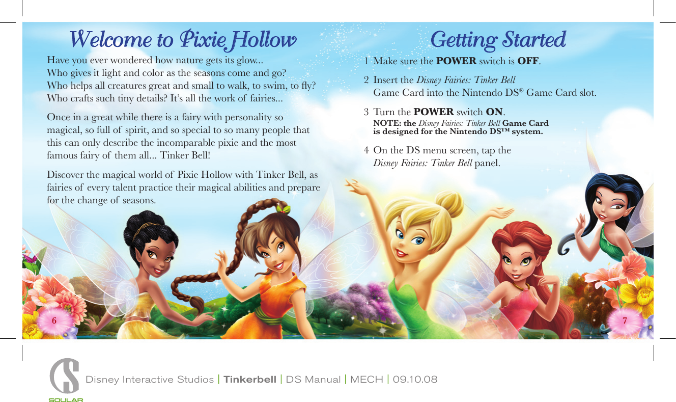 Page 4 of 12 - Disney-Interactive-Studios Disney-Interactive-Studios-Disney-Fairies-Tinker-Bell-Nintendo-Ds-Ntr-Cdfe-Usa-Users-Manual-  Disney-interactive-studios-disney-fairies-tinker-bell-nintendo-ds-ntr-cdfe-usa-users-manual