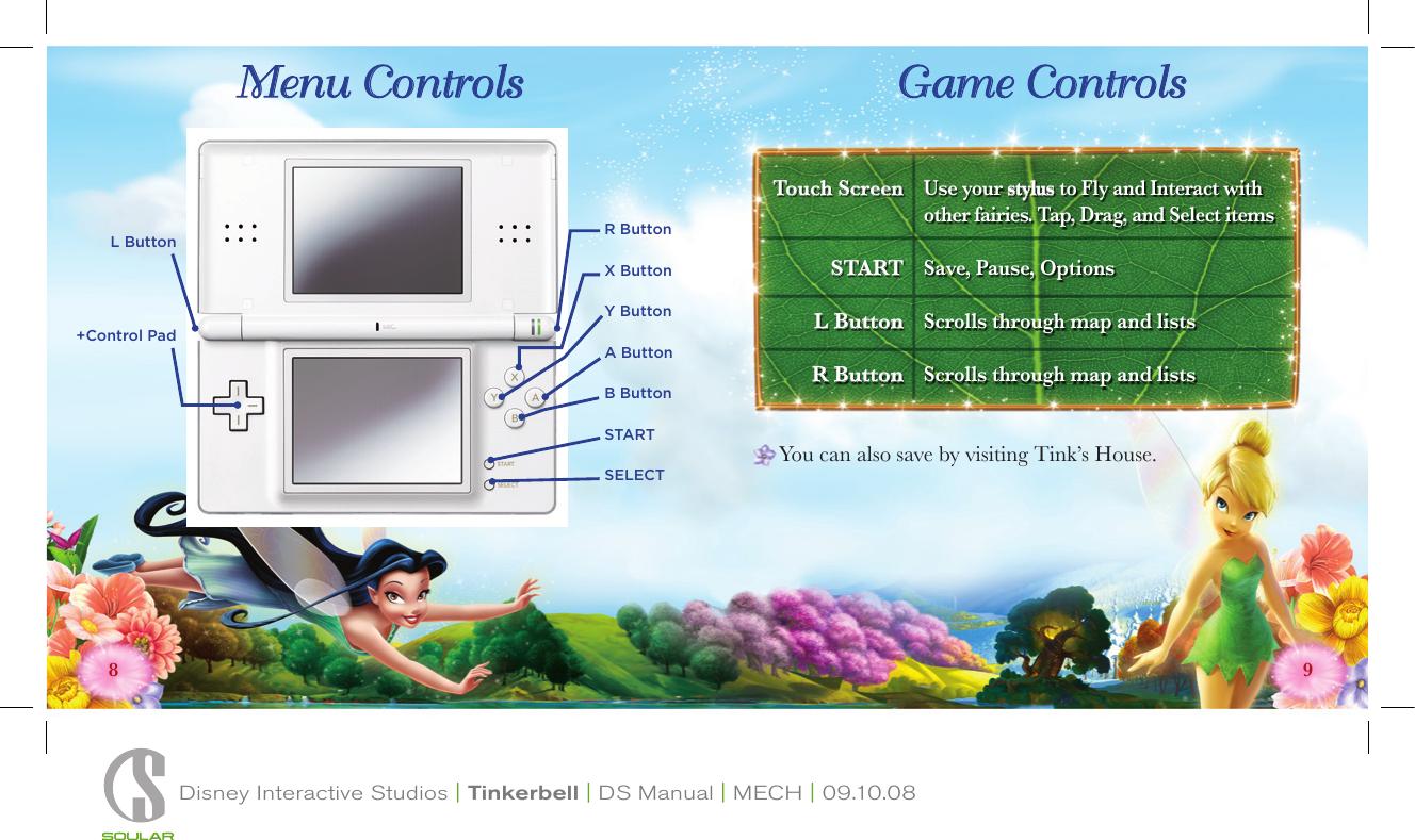 Page 5 of 12 - Disney-Interactive-Studios Disney-Interactive-Studios-Disney-Fairies-Tinker-Bell-Nintendo-Ds-Ntr-Cdfe-Usa-Users-Manual-  Disney-interactive-studios-disney-fairies-tinker-bell-nintendo-ds-ntr-cdfe-usa-users-manual