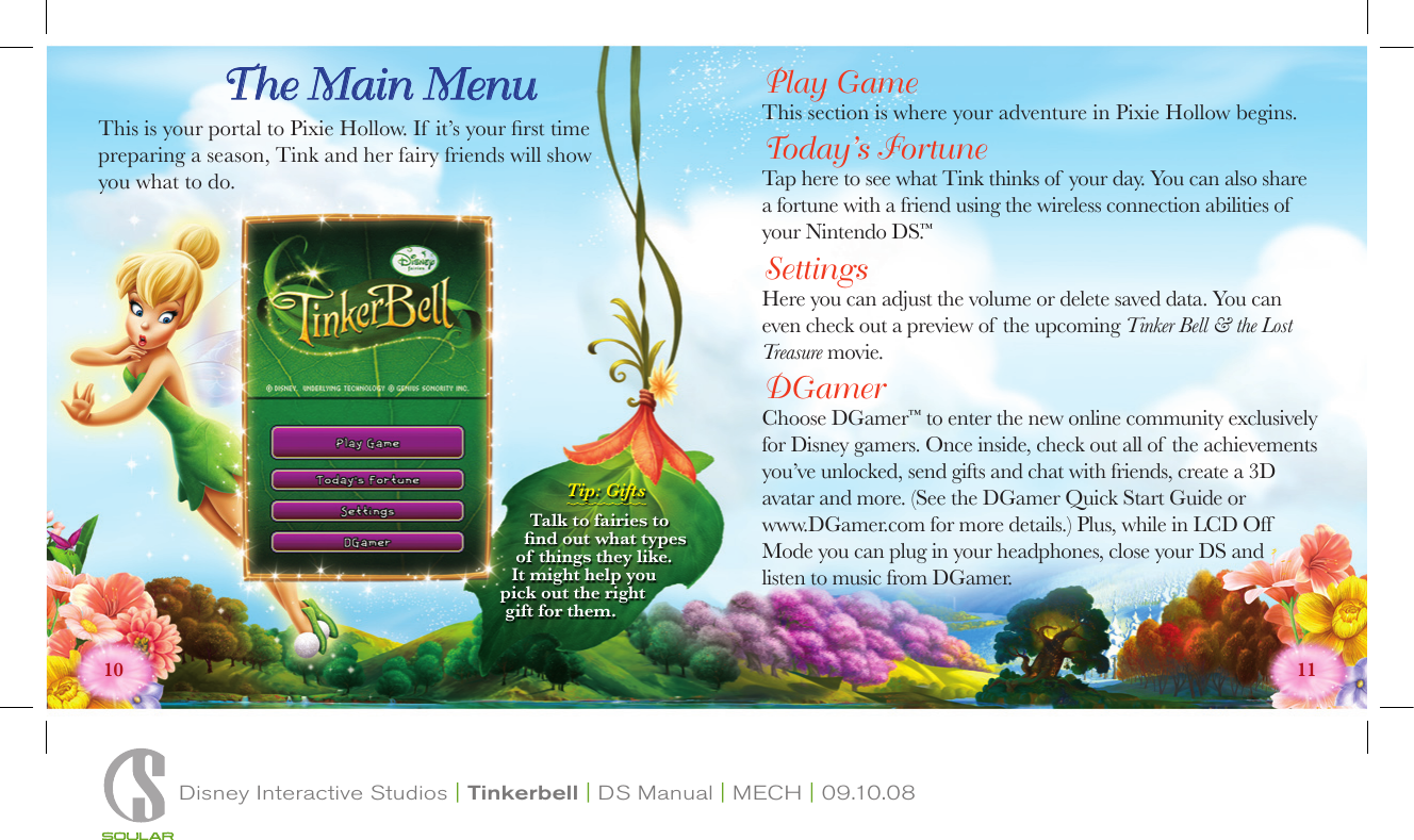 Page 6 of 12 - Disney-Interactive-Studios Disney-Interactive-Studios-Disney-Fairies-Tinker-Bell-Nintendo-Ds-Ntr-Cdfe-Usa-Users-Manual-  Disney-interactive-studios-disney-fairies-tinker-bell-nintendo-ds-ntr-cdfe-usa-users-manual