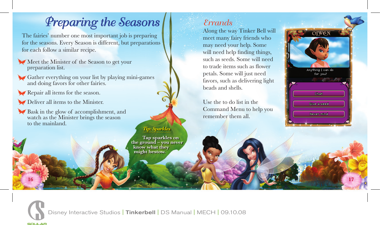 Page 9 of 12 - Disney-Interactive-Studios Disney-Interactive-Studios-Disney-Fairies-Tinker-Bell-Nintendo-Ds-Ntr-Cdfe-Usa-Users-Manual-  Disney-interactive-studios-disney-fairies-tinker-bell-nintendo-ds-ntr-cdfe-usa-users-manual