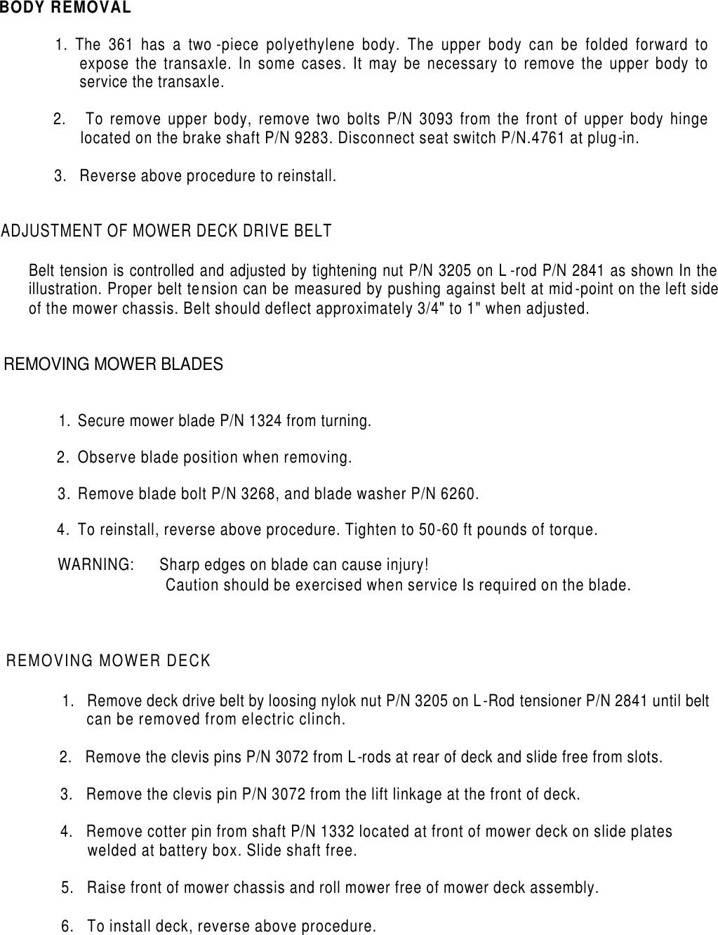 Page 2 of 8 - Dixon Dixon-Technical-Data-Brochure-Ztr-361-Users-Manual- 1993 Technical Data Brochure ZTR  361 Dixon-technical-data-brochure-ztr-361-users-manual