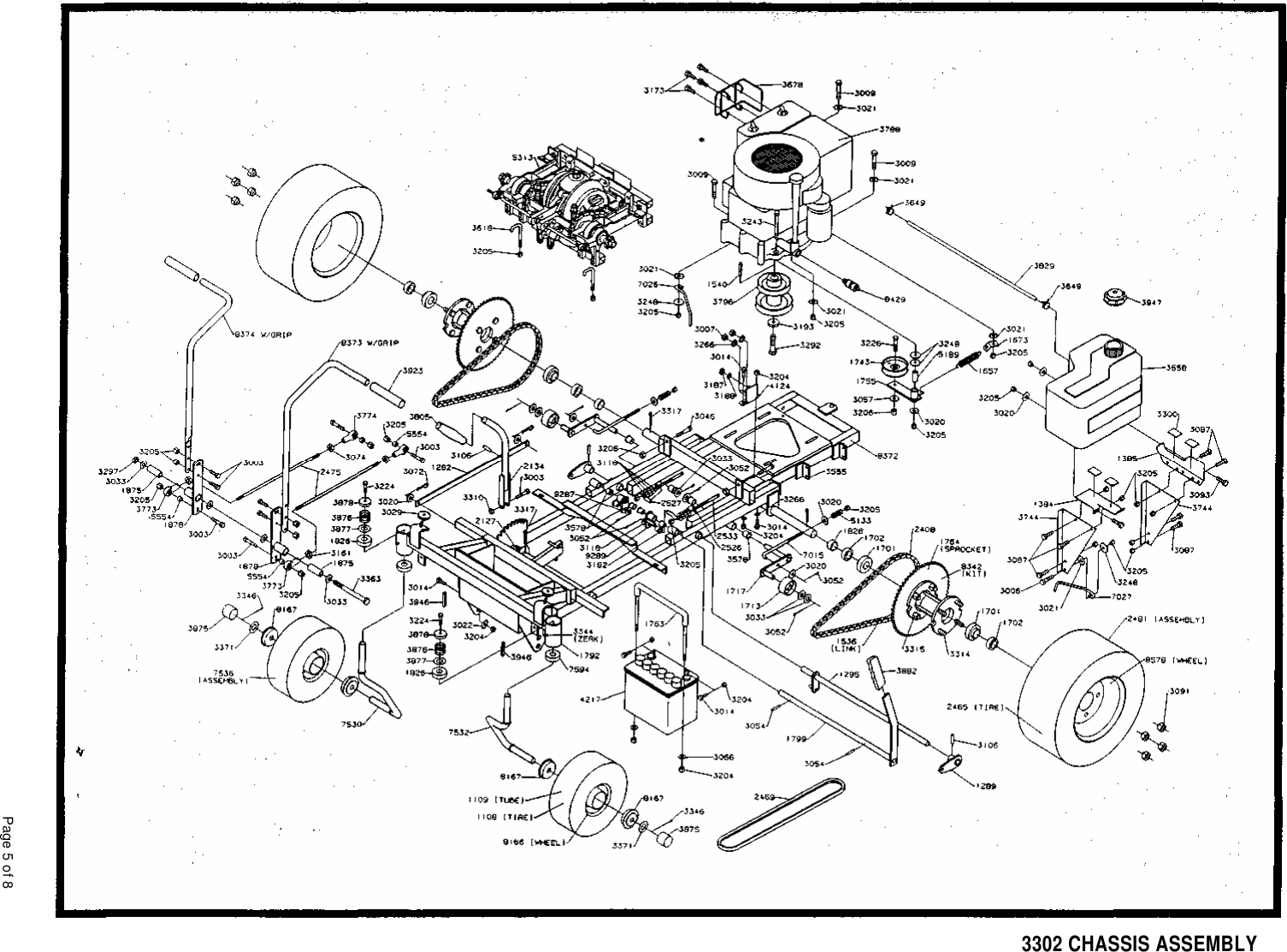 Page 5 of 8 - Dixon Dixon-Ztr-3302-Users-Manual- OM, ZTR 3302, 1994, ZERO TURN  Dixon-ztr-3302-users-manual