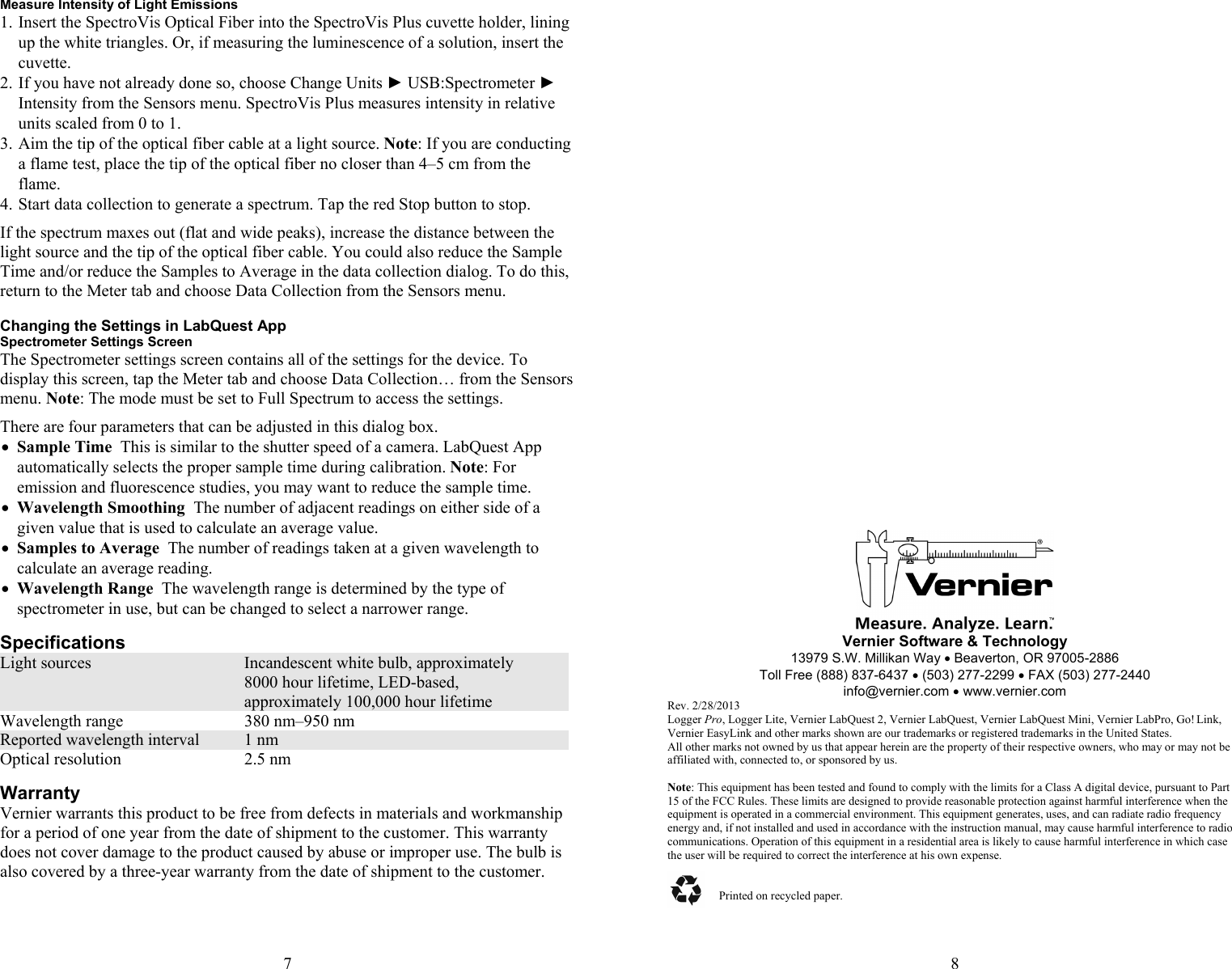 Page 4 of 4 - 00 Vernier Spectro Vis Manual