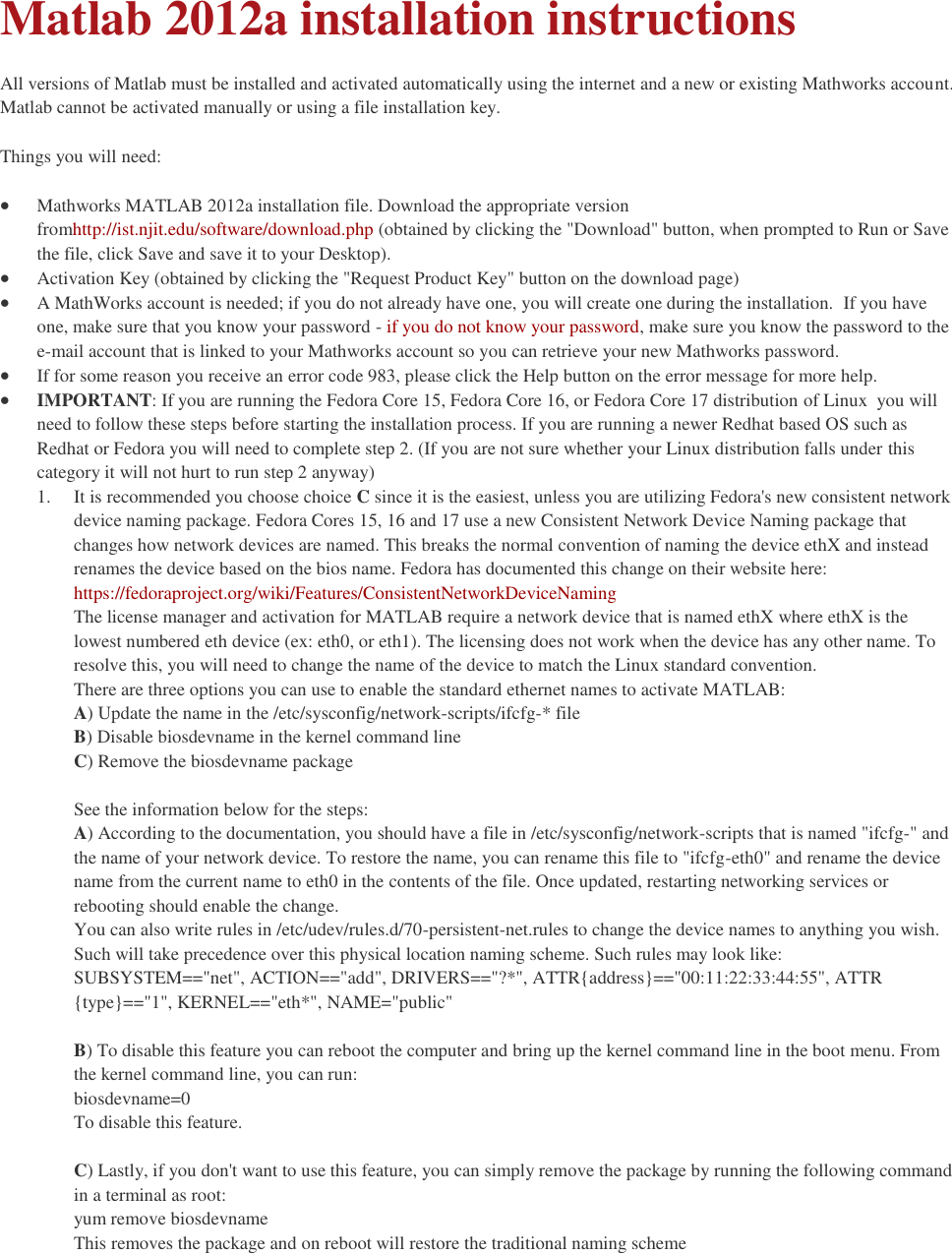 Page 1 of 9 - 02.Matlab Installation Instructions