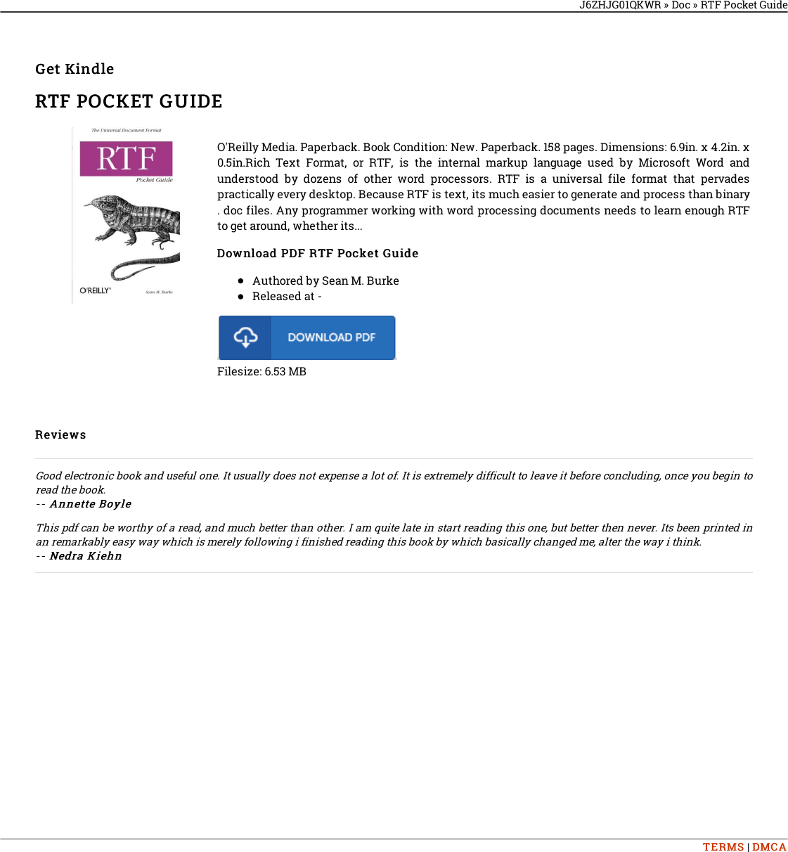 Page 1 of 2 - Find Doc \\ RTF Pocket Guide 0596004753-rtf-pocket-guide