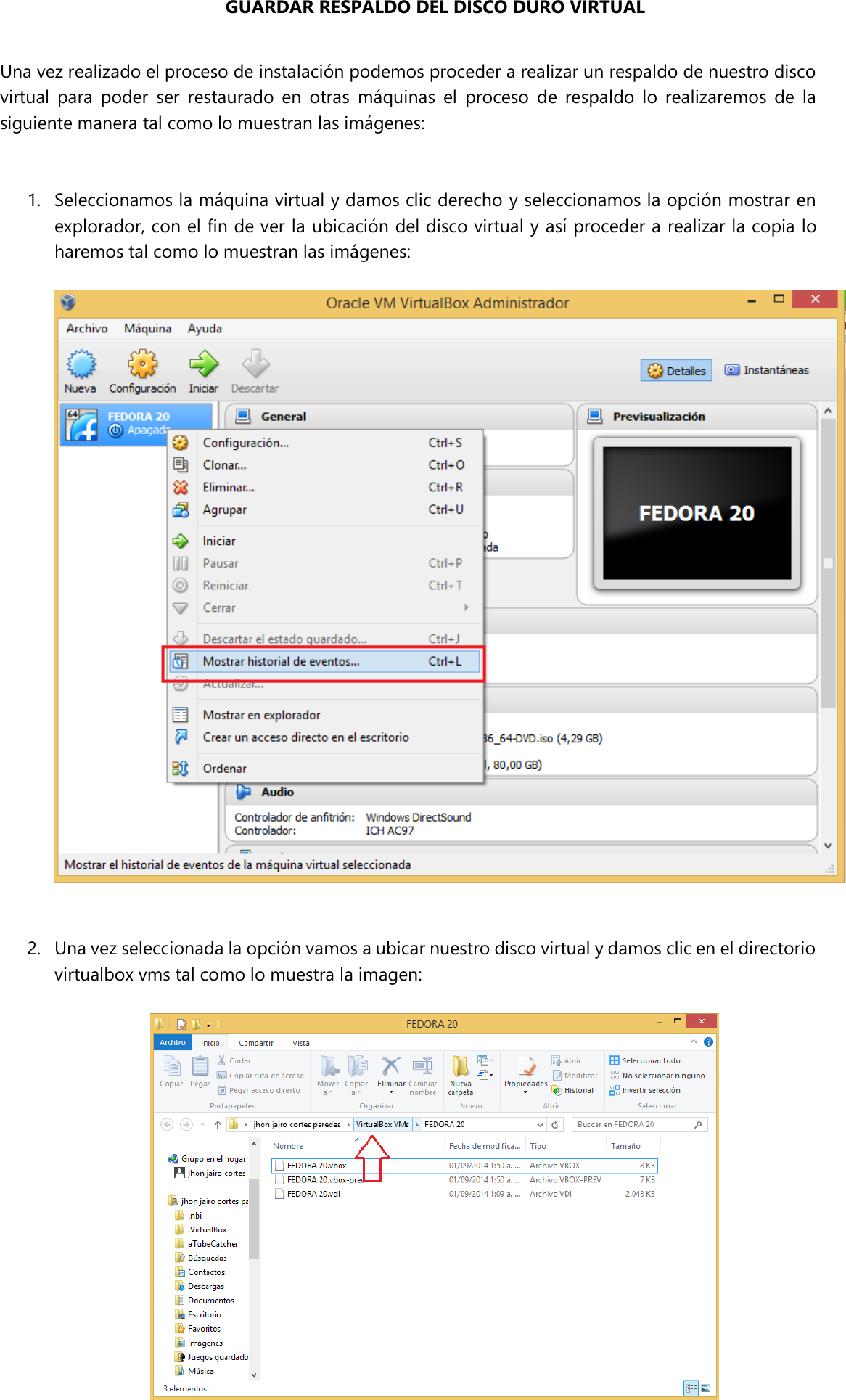 Page 10 of 12 - 08 MANUAL INSTALACION FEDORA EN VIRTUALBOX