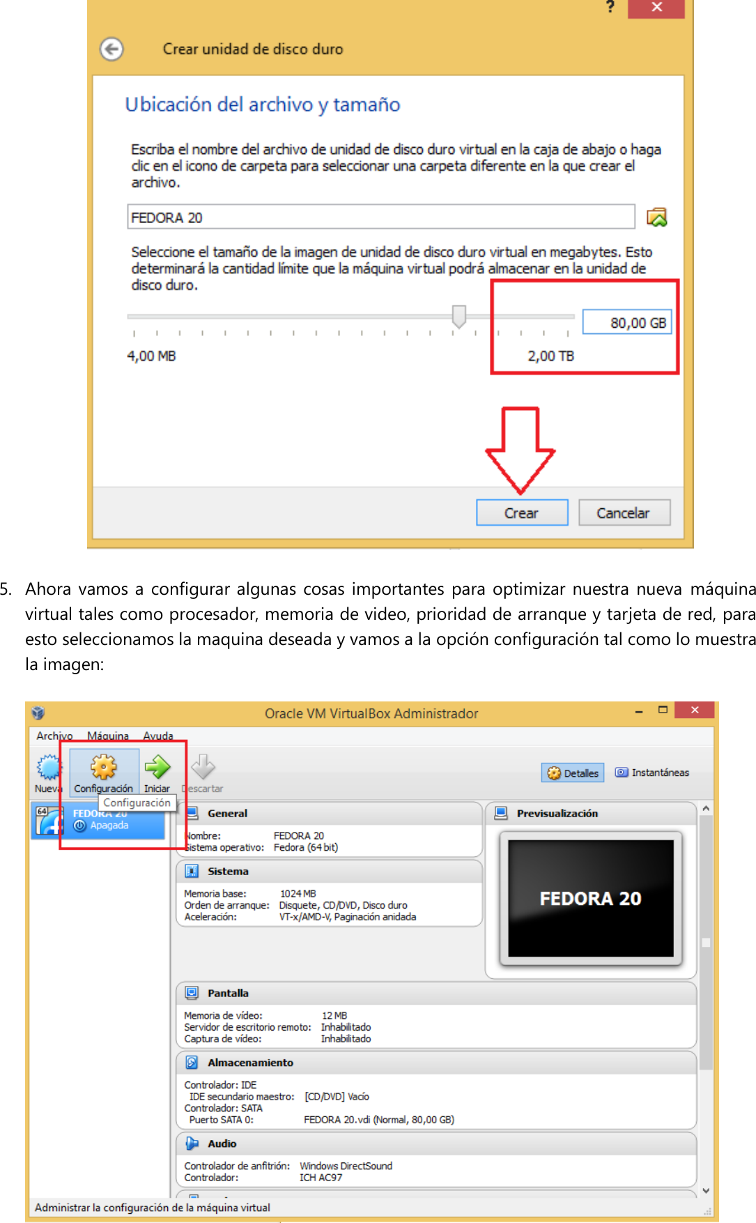 Page 4 of 12 - 08 MANUAL INSTALACION FEDORA EN VIRTUALBOX