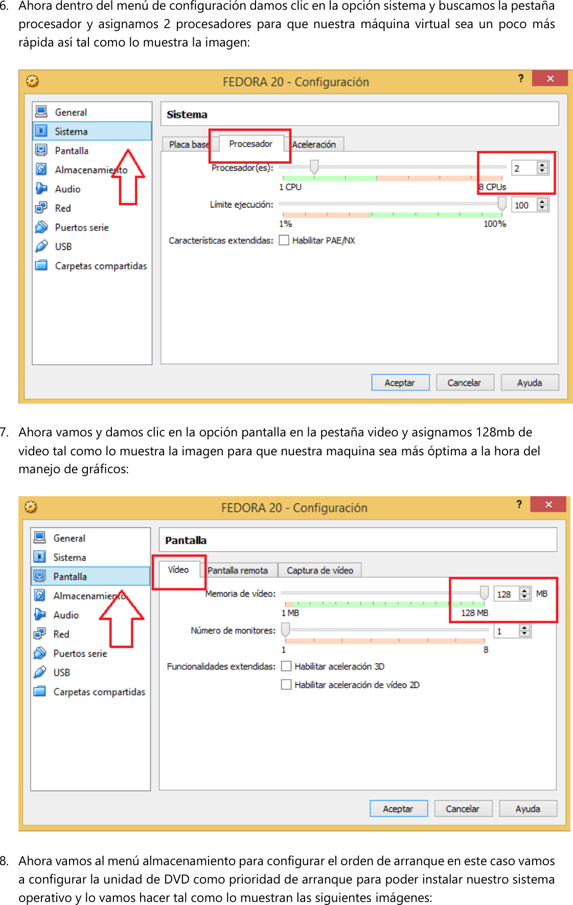 Page 5 of 12 - 08 MANUAL INSTALACION FEDORA EN VIRTUALBOX