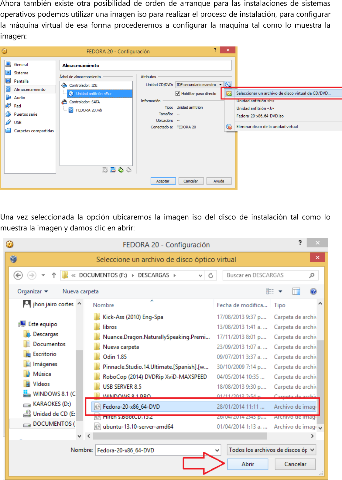 Page 7 of 12 - 08 MANUAL INSTALACION FEDORA EN VIRTUALBOX