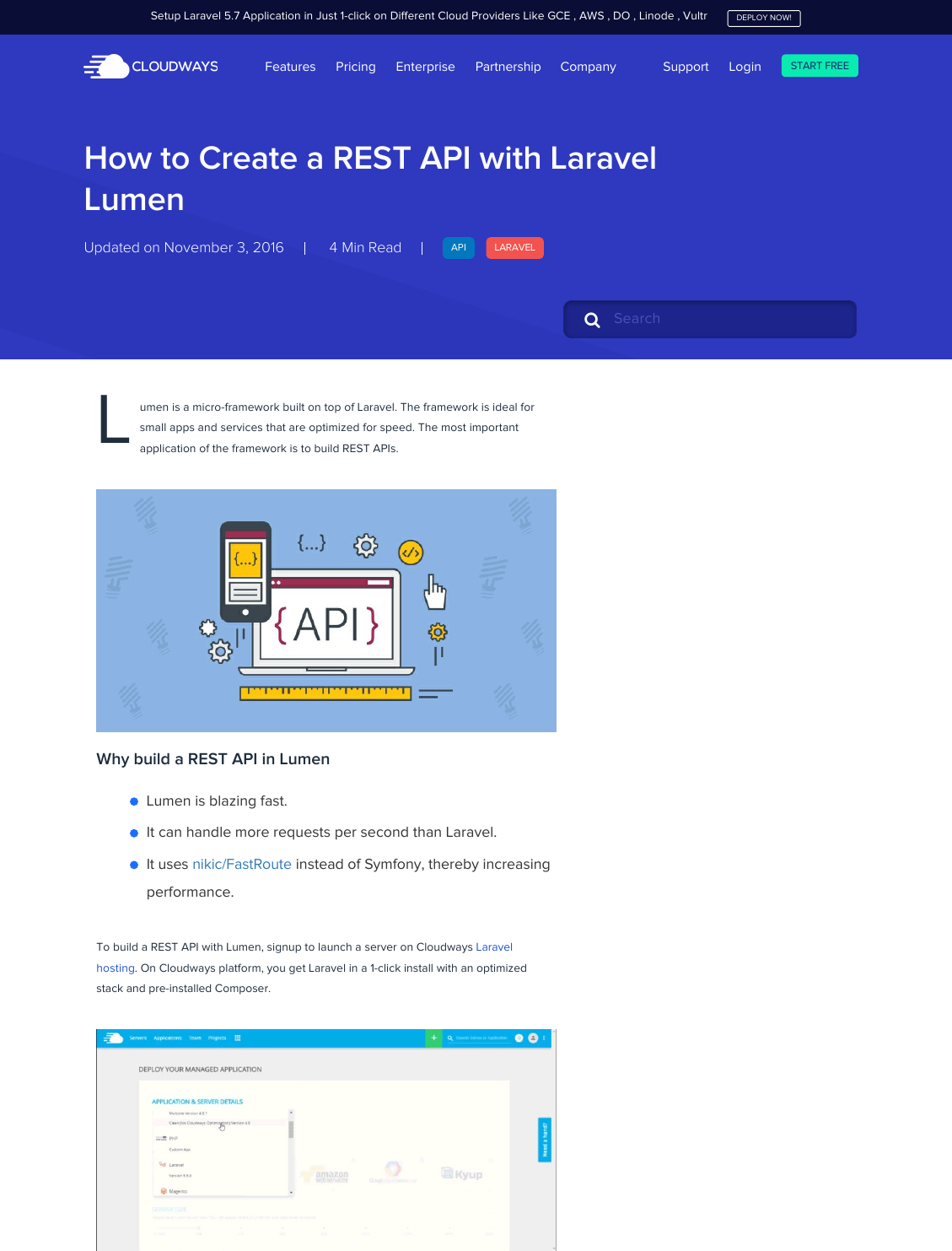 Page 1 of 9 - 10 Guide REST API With Lumen (cloudways.com) (web-page)