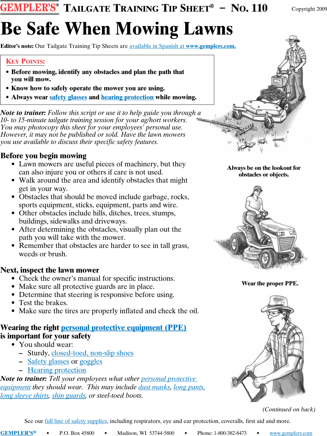mowing safety glasses