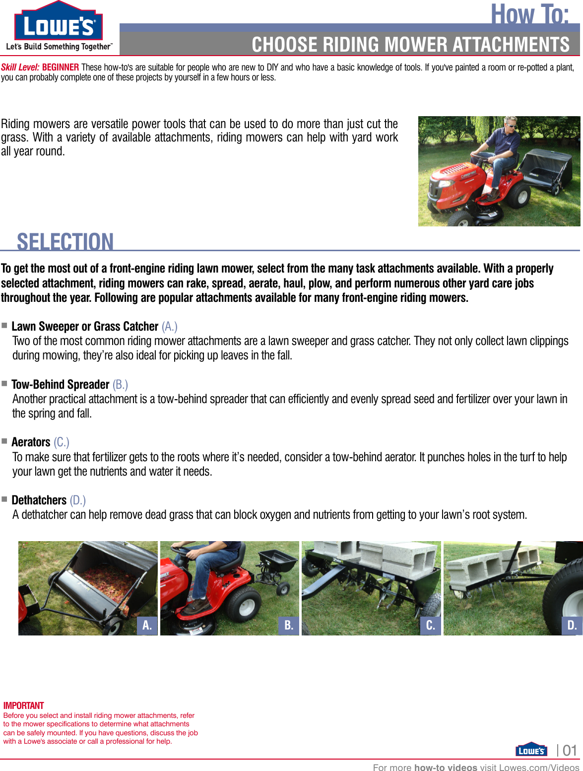 Page 1 of 3 - How To Choose Riding Mower Attachments_page1  !! 1201 Attachments V5[1]