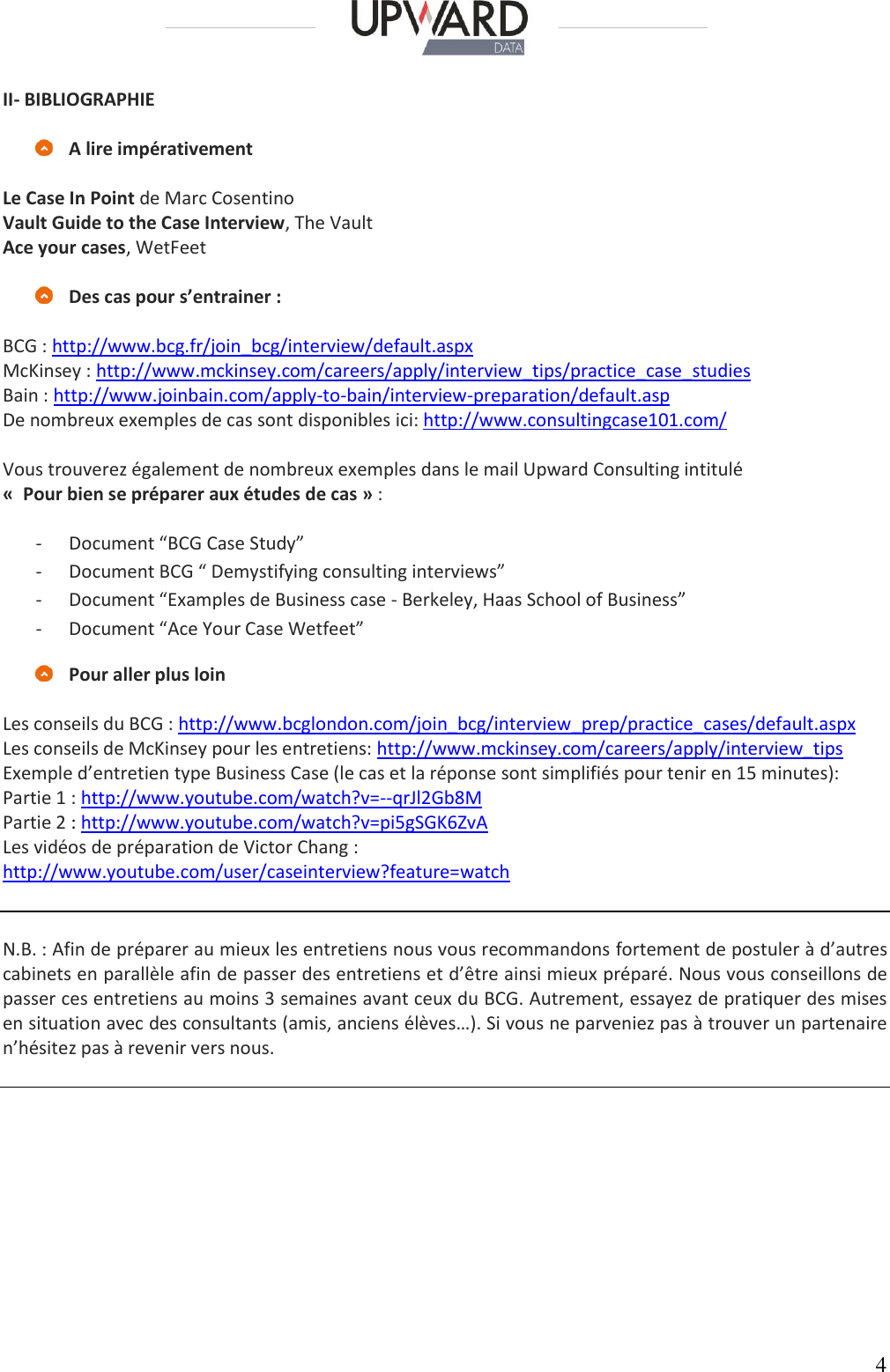 Page 4 of 11 - 1. Guide De Préparation Aux Entretiens Et études Cas BCG Gamma