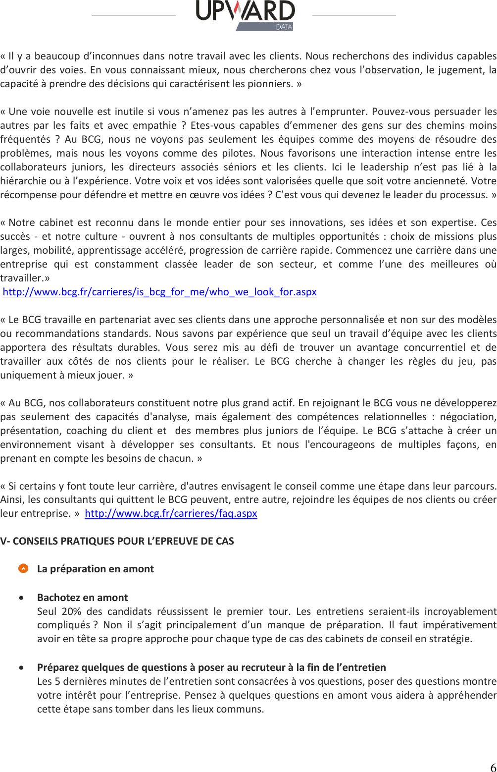 Page 6 of 11 - 1. Guide De Préparation Aux Entretiens Et études Cas BCG Gamma