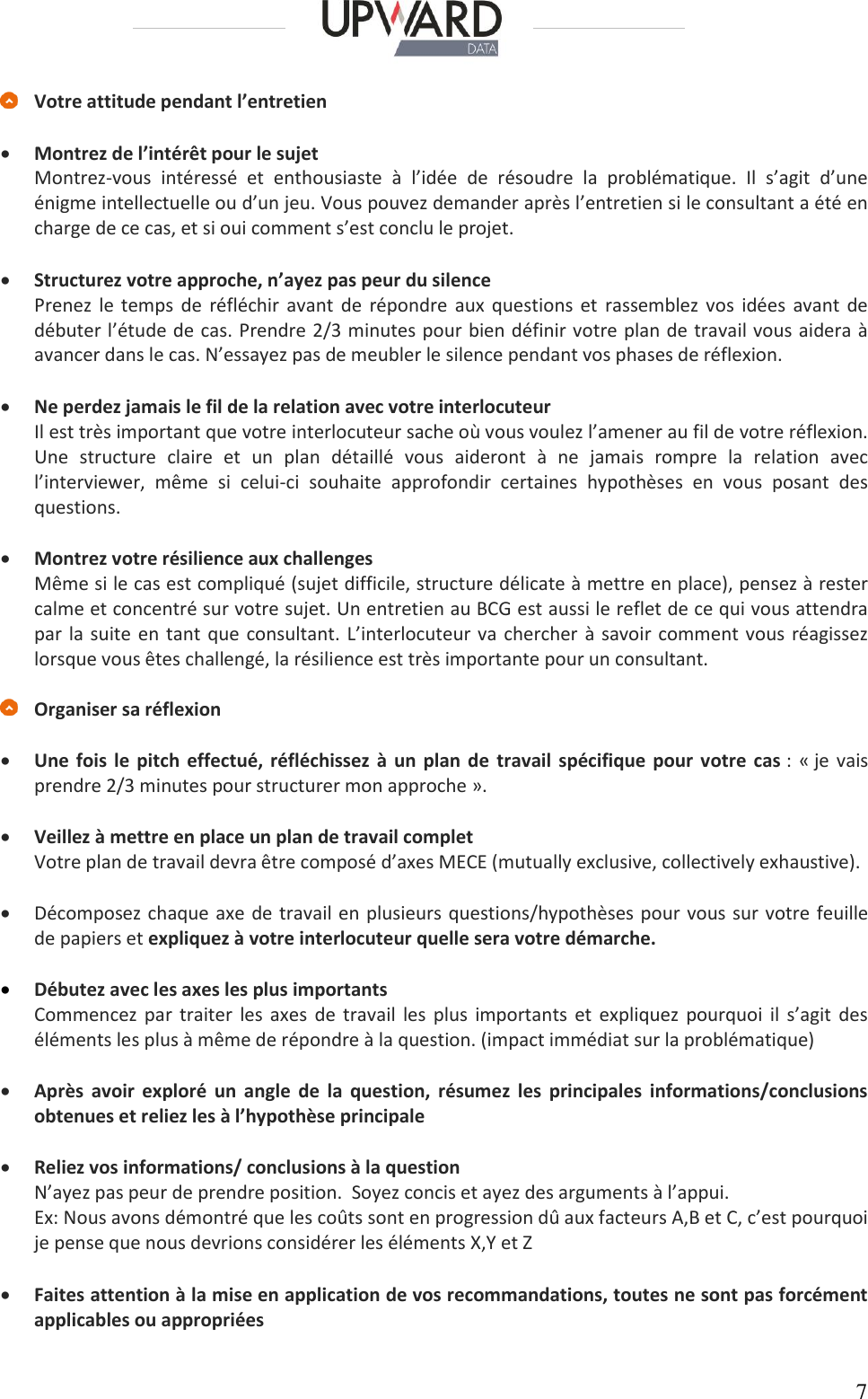 Page 7 of 11 - 1. Guide De Préparation Aux Entretiens Et études Cas BCG Gamma