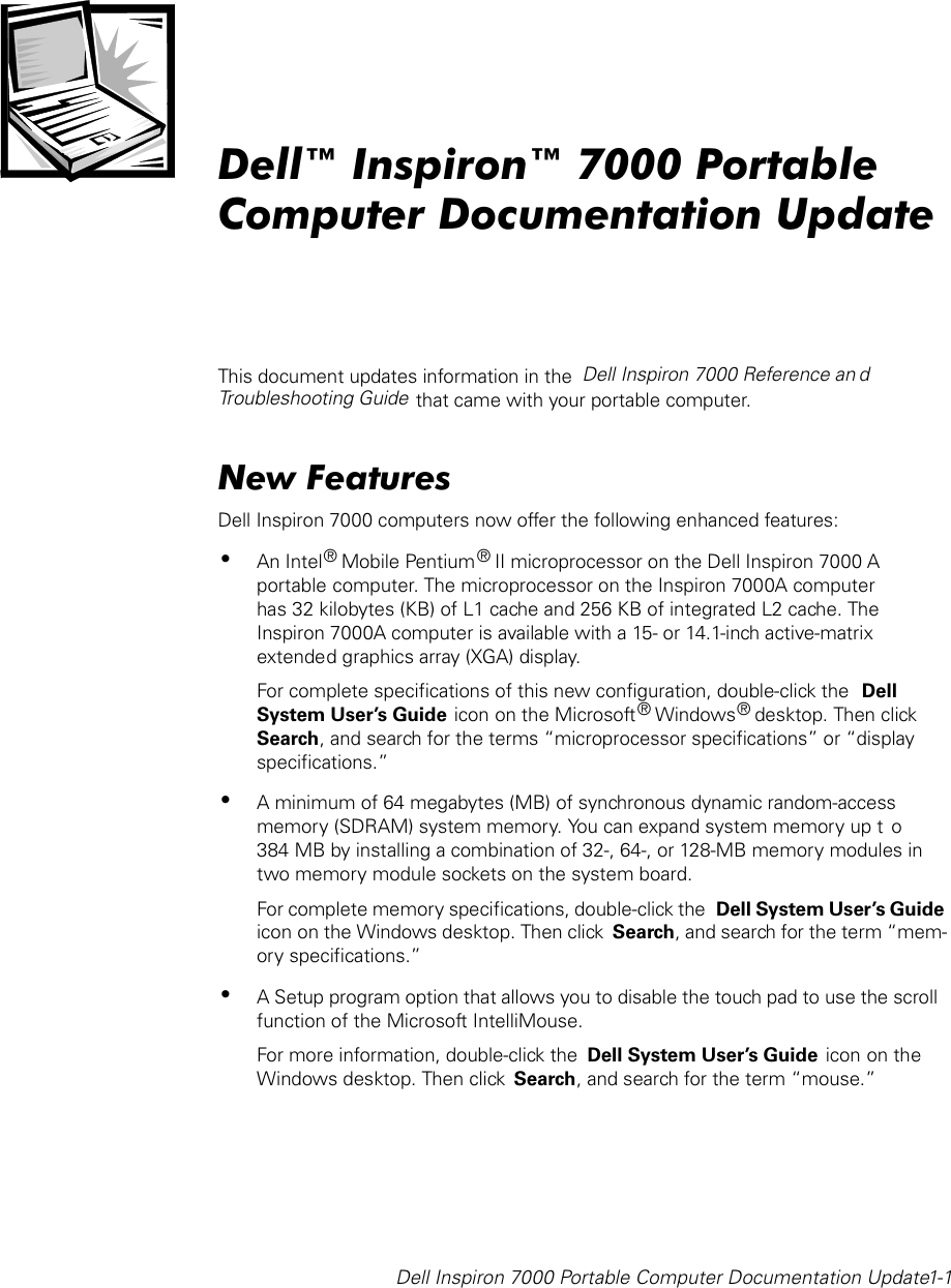 Page 1 of 4 - Inspiron 7500 Specifications  1508041337inspiron-7500 Reference Guide En-us