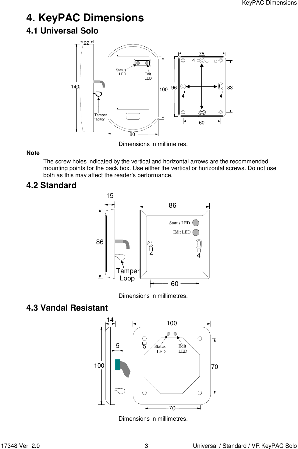 Page 3 of 12 - 376\377\0001\0007\0003\0004\0008\000 \000v\0002 17348 V2 - Key PAC Solo Quick Start Guide