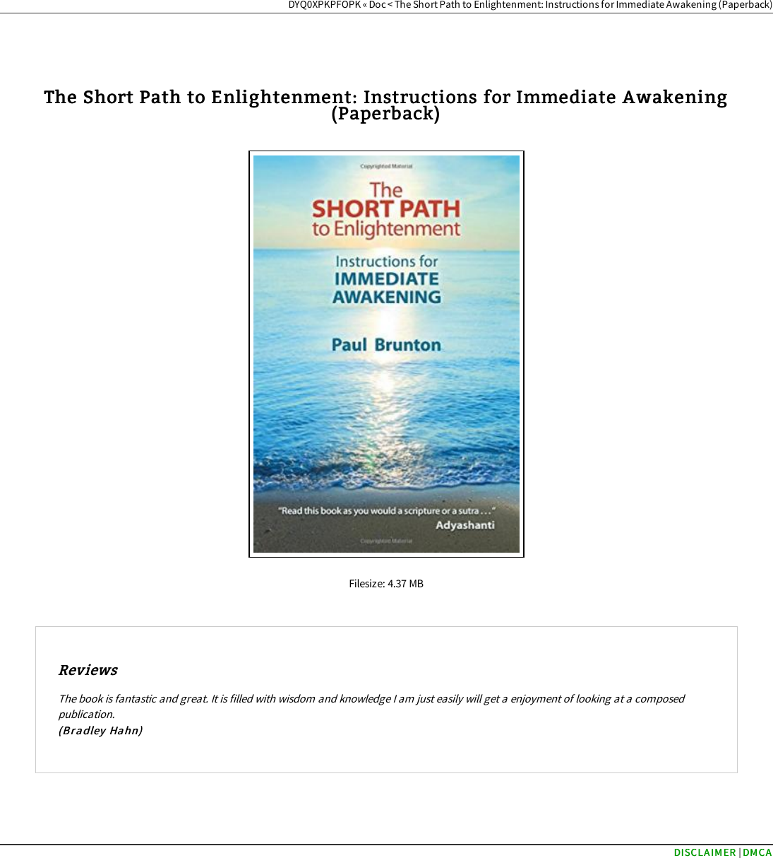 Page 1 of 4 - Get Book \ The Short Path To Enlightenment: Instructions For Immediate Awakening (Paperback) 1936012308-the-short-path-to-enlightenment-instructions-for