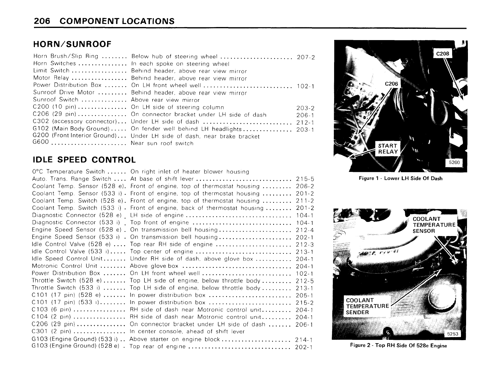Bmw 528e 533i 1983 Electrical Troubleshooting Manual