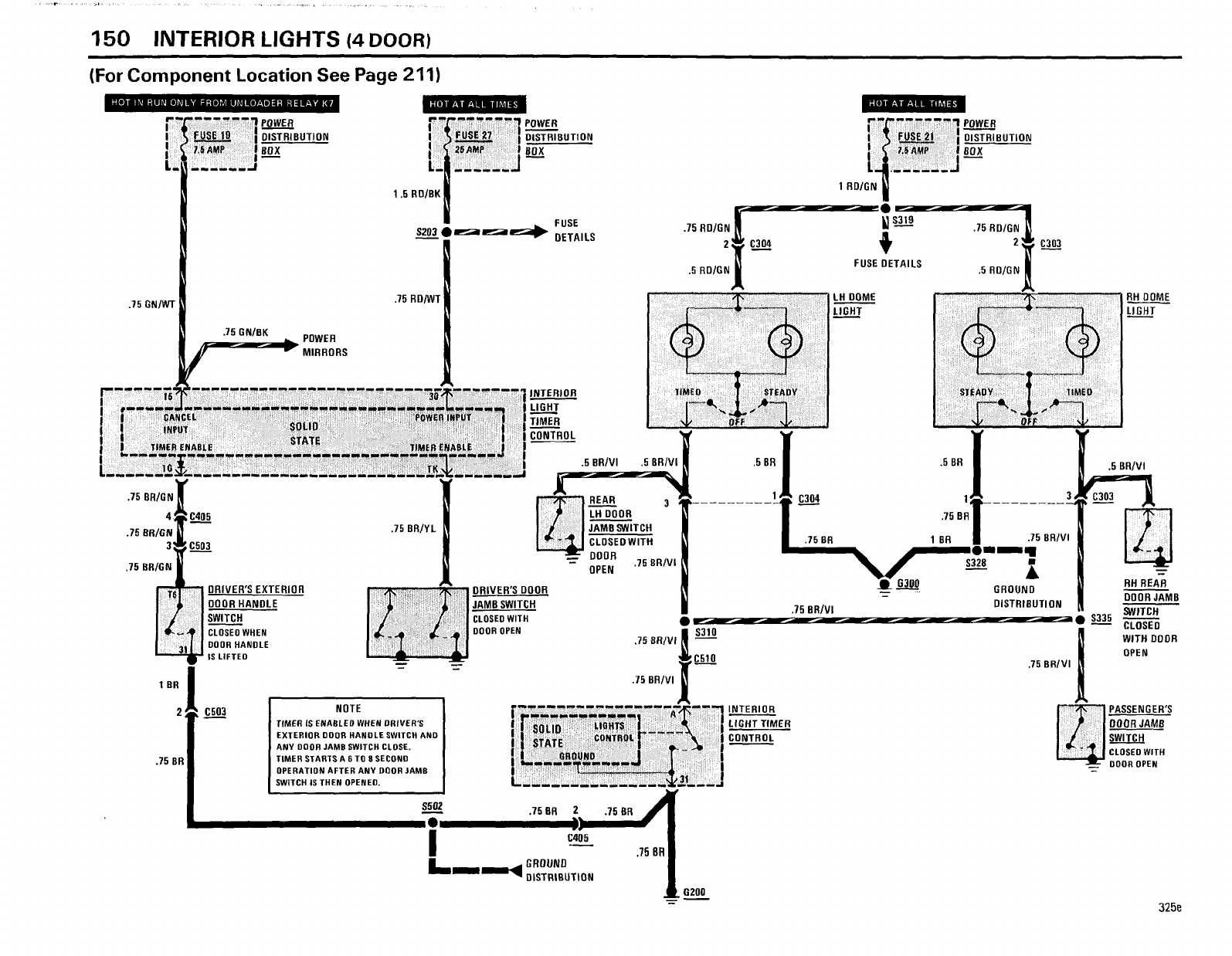 BMW 325e/318i (E30) 1985 318i 325e Electrical Troubleshooting Manual