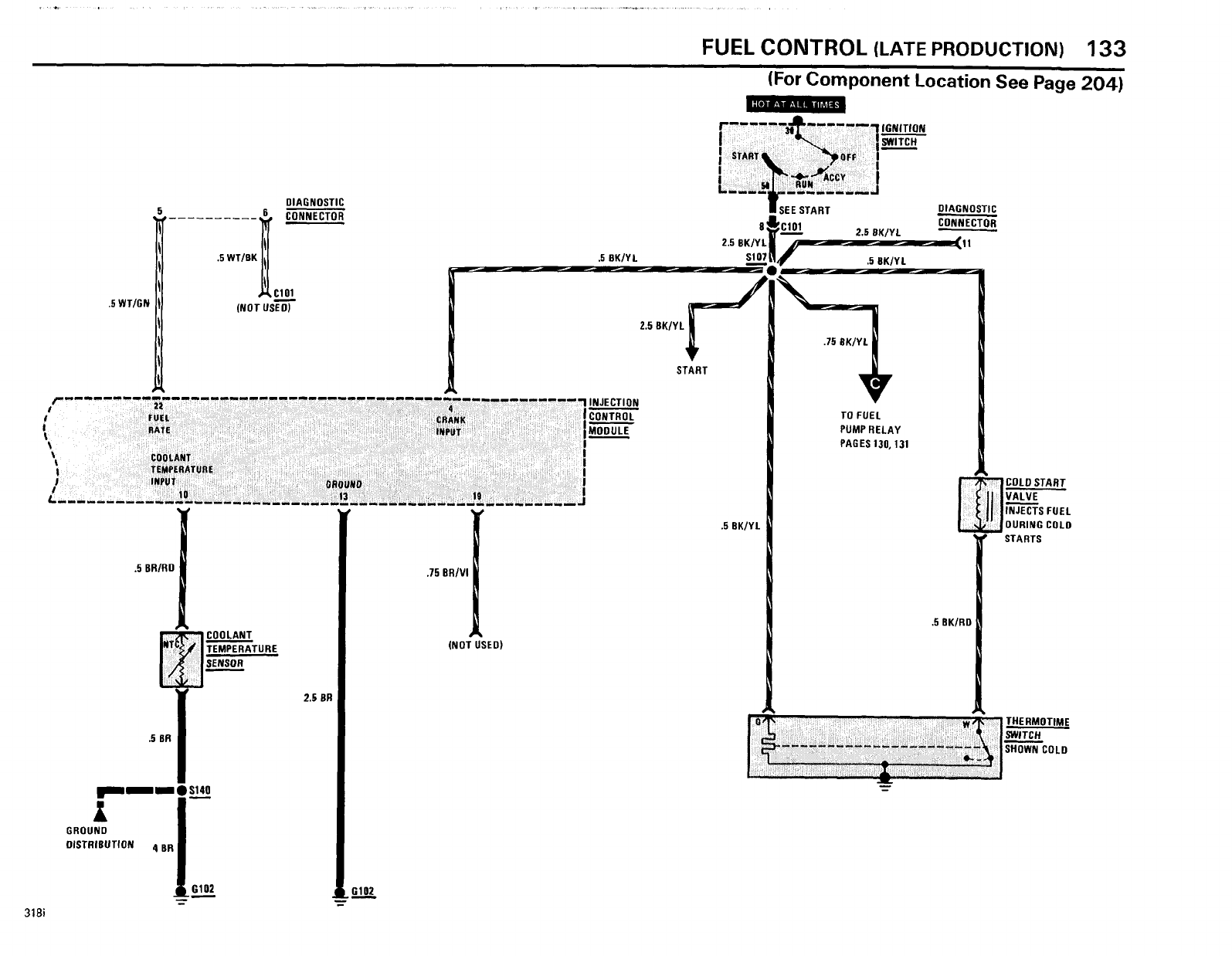 BMW 325e/318i (E30) 1985 318i 325e Electrical Troubleshooting Manual