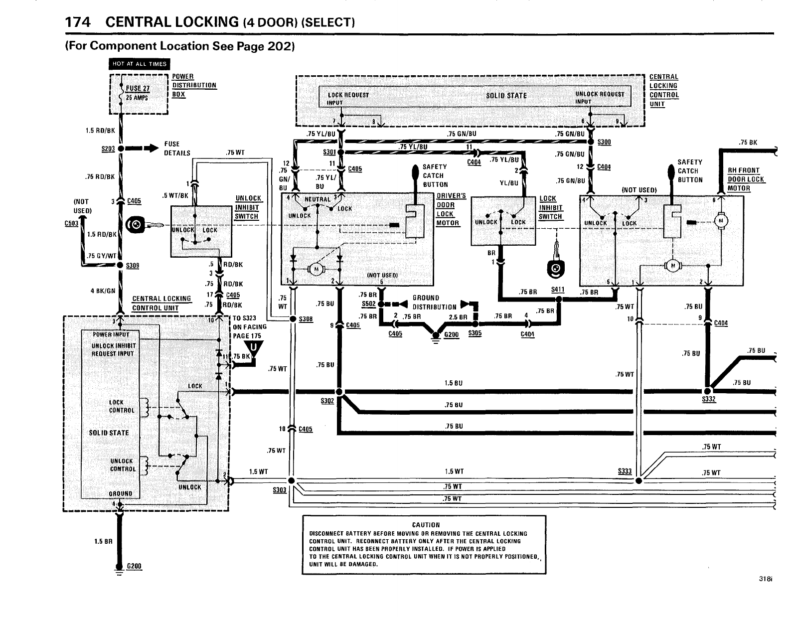 BMW 325e/318i (E30) 1985 318i 325e Electrical Troubleshooting Manual