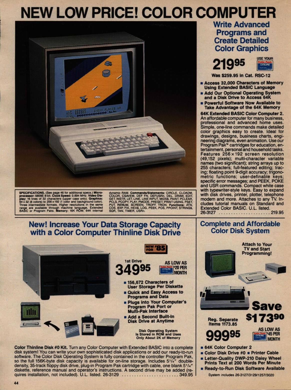 1985 Radio Shack Tandy Computer Catalog