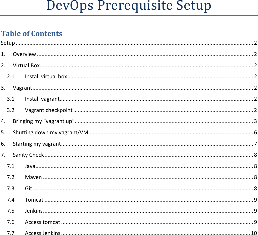 Page 1 of 10 - 1 Setup Instructions