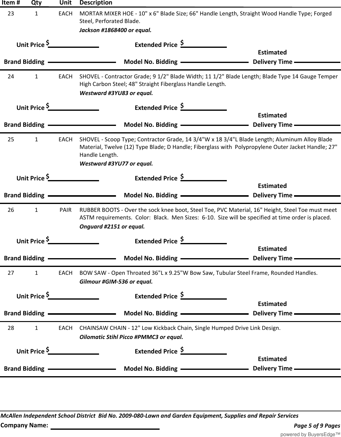 Page 6 of 10 - 2009-080 Addendum No.1 !! No 1