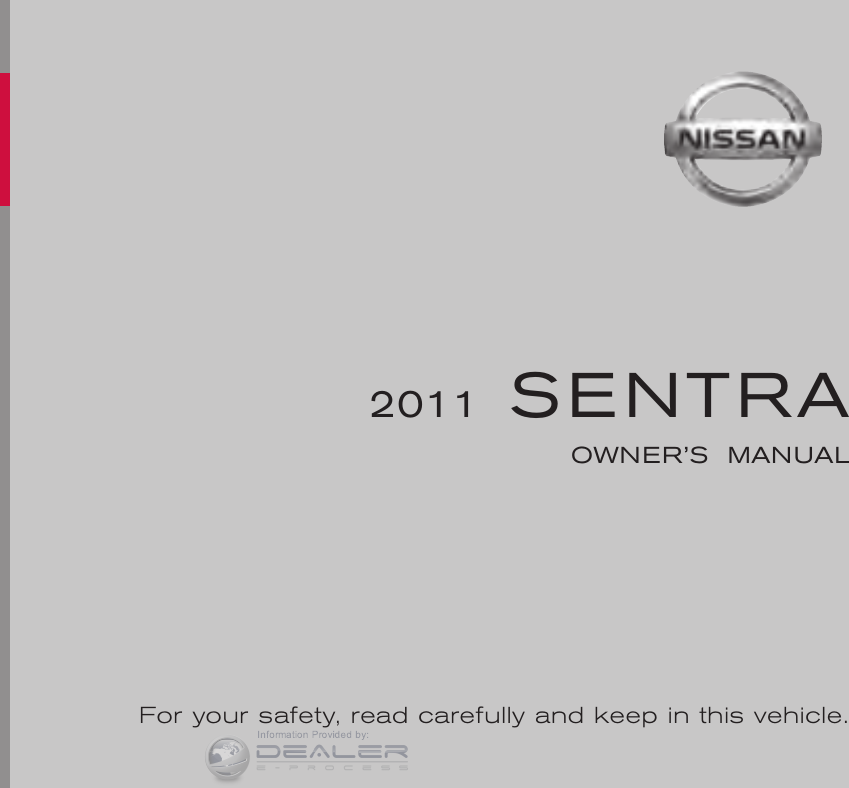 2011 Nissan Sentra Owner's Manual