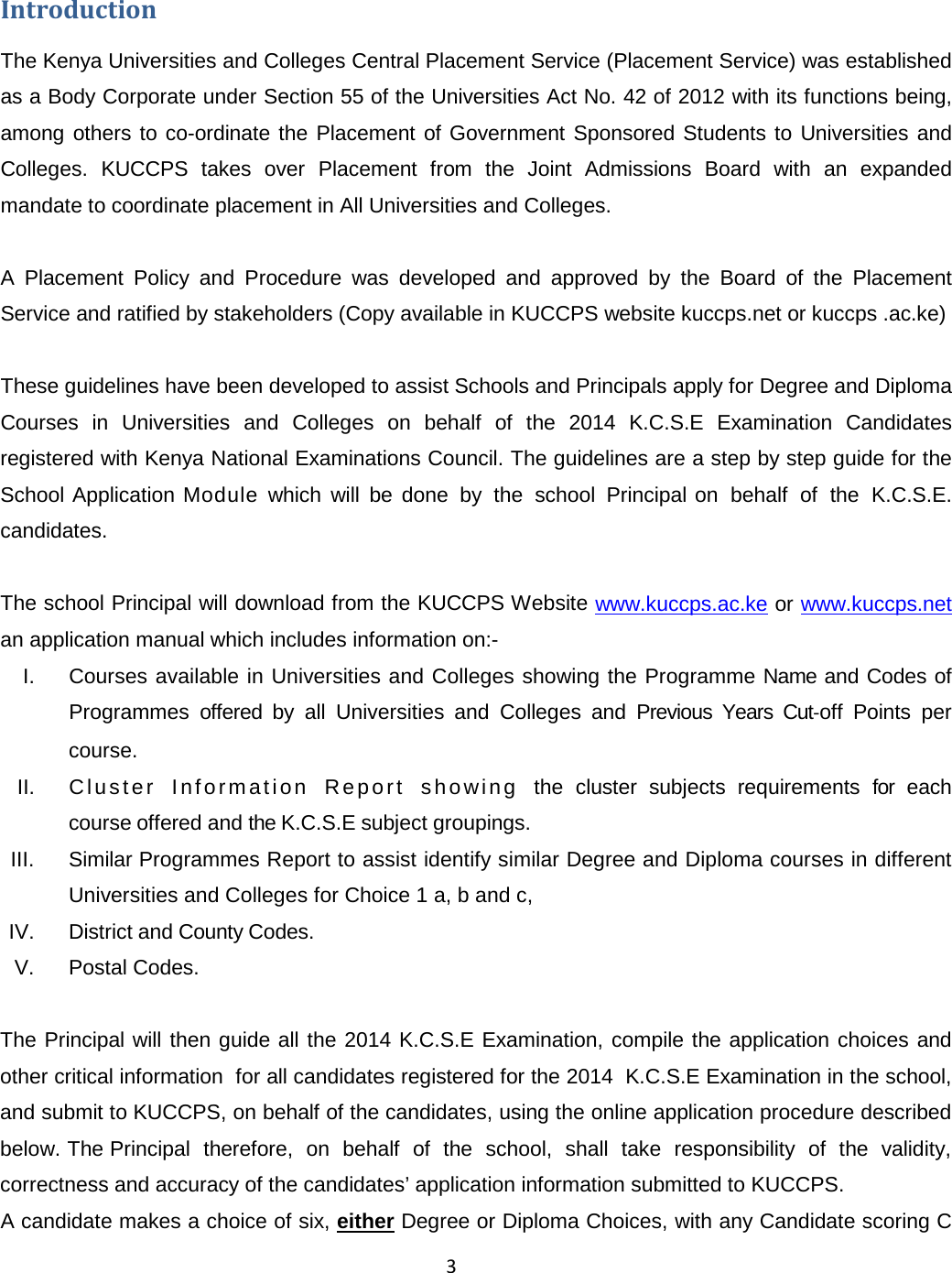 Page 3 of 11 - Degree-and-cut-off-points-for-kcse-2012 2015 School Manual
