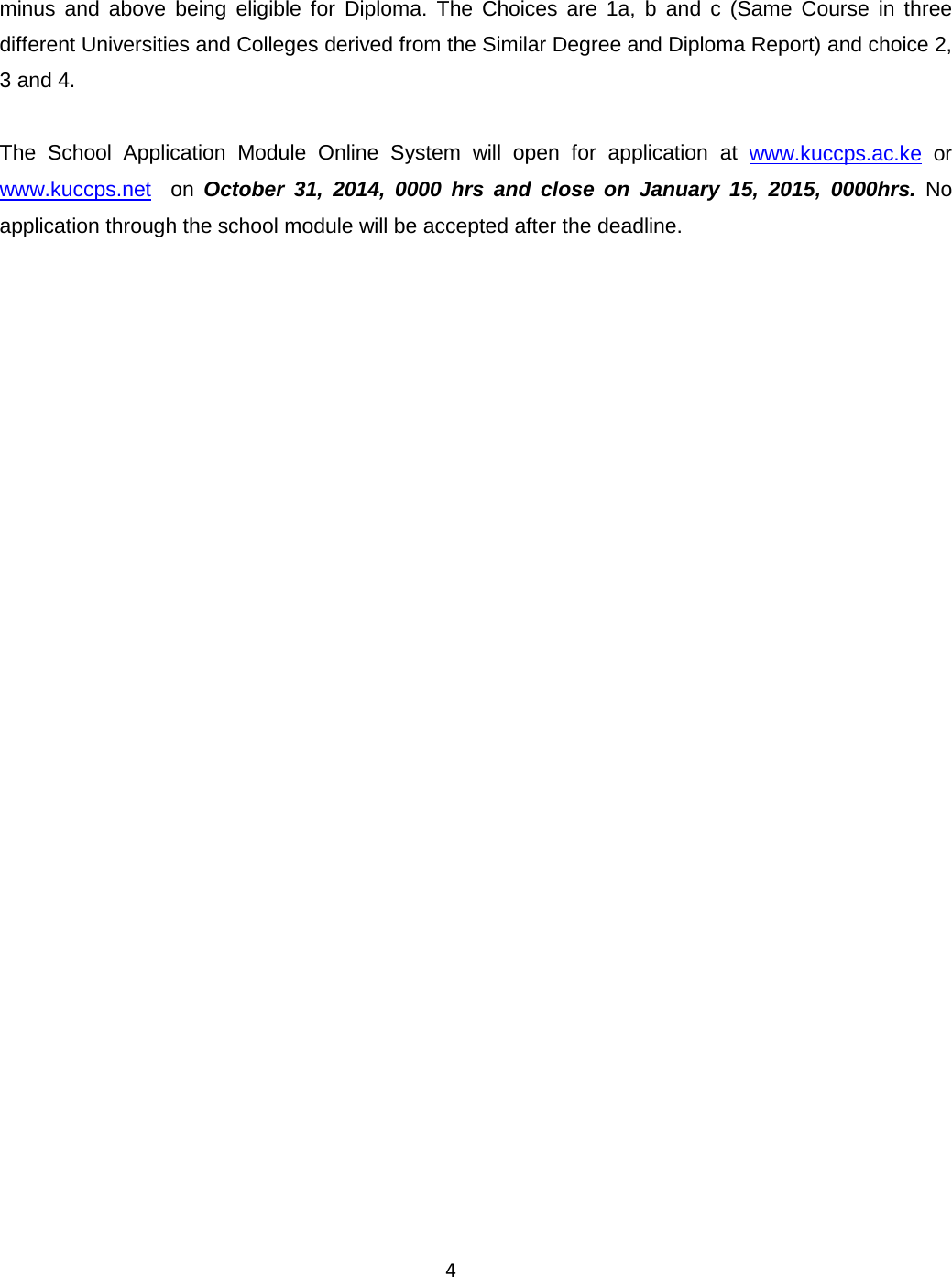 Page 4 of 11 - Degree-and-cut-off-points-for-kcse-2012 2015 School Manual