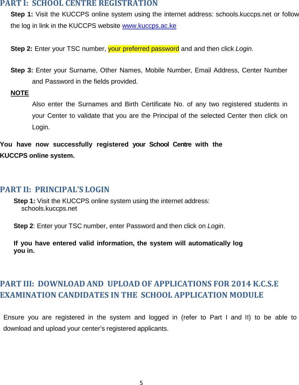 Page 5 of 11 - Degree-and-cut-off-points-for-kcse-2012 2015 School Manual