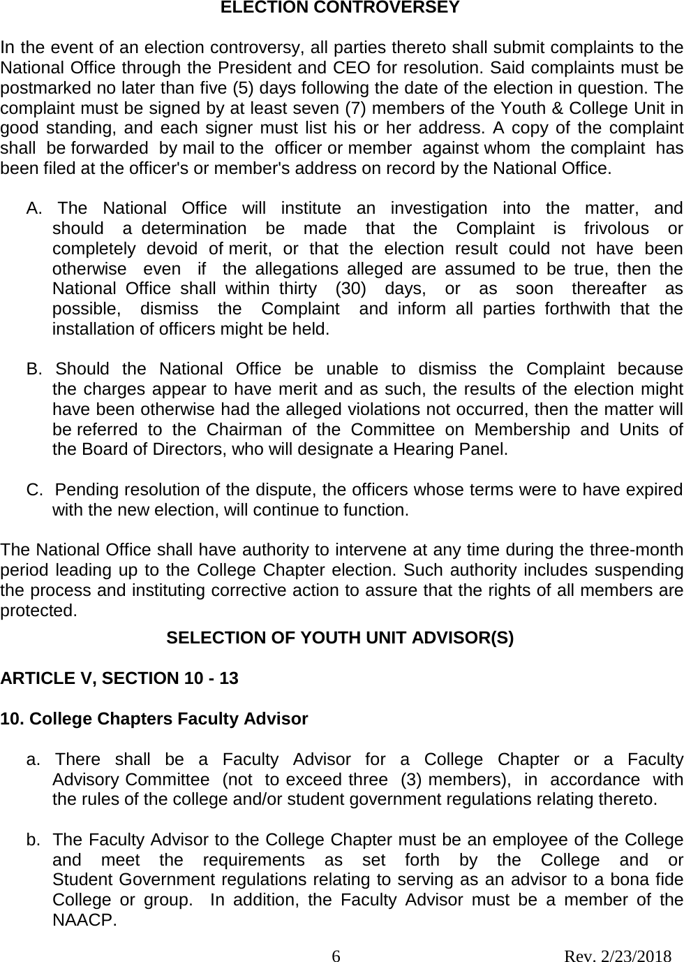 Page 6 of 10 - 2018 Youth And College Elections Procedure Manual