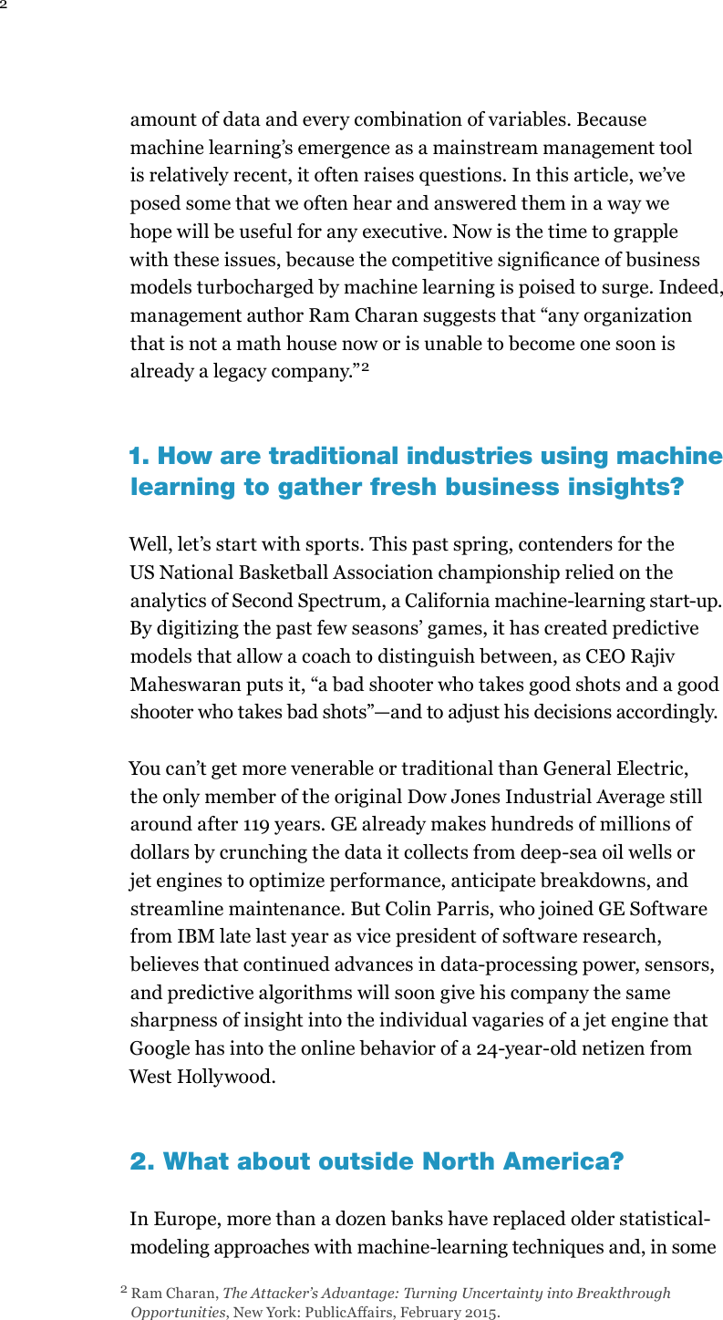 Page 2 of 9 - 2.1 - An Executives Guide To ML